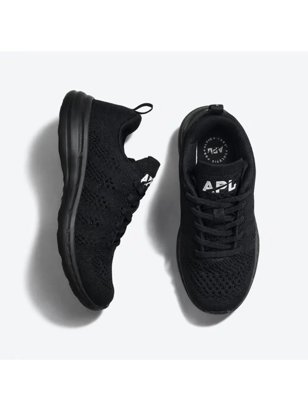 APL TechLoom Pro Black Black White Women’s Size 5 Athletic Knit Running Shoes - Picture 16 of 16